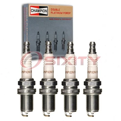 4 bujías Champion doble platino para Kia Rio 2003-2005 1,6 L L4 ki Foto 1 de 4