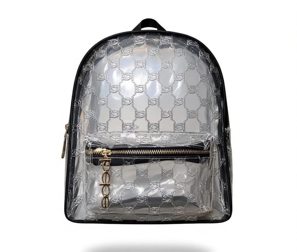 Mochila Bebe Clear Bolso Transparente Aprobado por Estadio con Parece Negro Foto 1 de 3