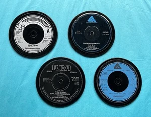 4 Showaddywaddy Untersetzer handgefertigt Original Schallplatten, Samtrücken/Geschenkbox - Bild 1 von 3