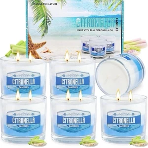 Citronella Kerze Outdoor Set, 6er Pack (je 575g), 300h Brenndauer - Bild 1 von 6