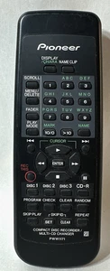 Controlador remoto cambiador grabadora de disco de audio original Pioneer PWW1171 probado OEM - Imagen 1 de 6