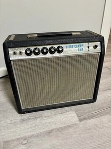 Vintage 1969 Fender Silverface Vibro-Champ Amplifier Amp Drip Edge Tested AA764 - Picture 1 of 23