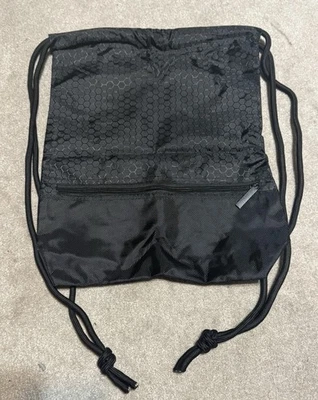 Elegante mochila con cordón de cuerda para gimnasio entrenamiento de viaje-negro Foto 1 de 4