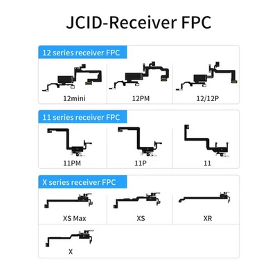 JC Earspeaker Flex Cable Face ID & Truetone Fix for iPhone 12 Pro Max 11 XS XR X - Image 1 of 4