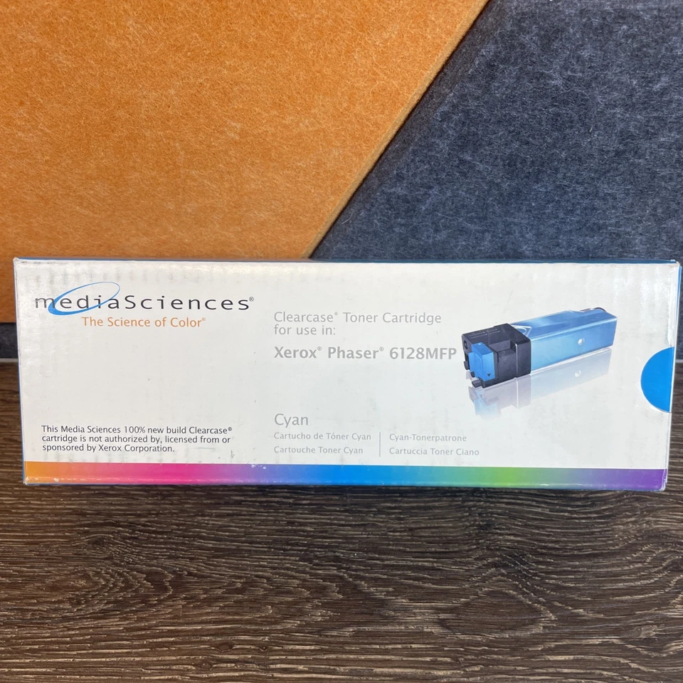 Cartucho de toner ciano 6128MFP para Xerox Phaser Media Sciences 40126 novo - Imagem 1 de 4
