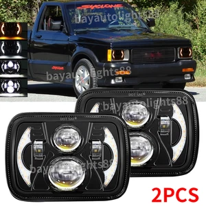2025 New Pair 130W 7x6" LED Square Headlight High Low Beam fit GMC Syclone 1991 - Picture 1 of 11