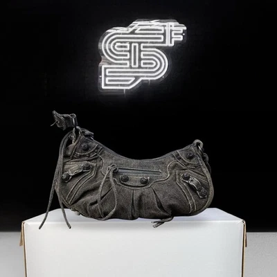 Balenciaga Cagole St Jet Washed Denim - Image 1 of 4