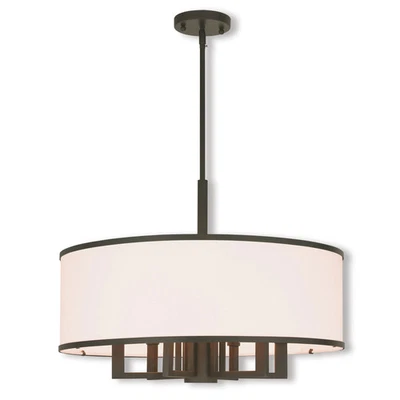 Livex Lighting Park Ridge 7 灯吊坠吊灯 - N/A 24 英寸直径 x 20.25"-56.2 保修 & 延长技术支持 — 第 1/3 张图片