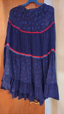 NWT $150 Vintage Carole Little St. Tropez  Skirt Midi Peasant Boho Sz's. 8 or 10 - Image 1 of 4