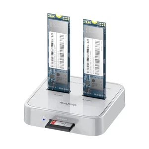 K3016SD NVMe SATA SD 3 Bay SSD Docking Station, 10Gbps M.2 SSD Reader Adapter... - Picture 1 of 8