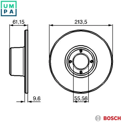 2x BRAKE DISC 0 986 478 811 FOR AUSTIN ROVER MINI/Hatchback/-MOKE/Convertible - Image 1 of 4