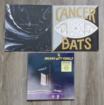 Job Lot Of 3 Vinyl LPs - Cancer Bats, Young Guns & Broken Witt Rebels - Image 1 of 2