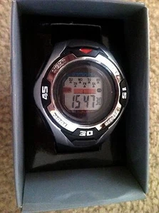 Brand New Atico 7 Function LCD Black Silicone Strap Sportsman Watch - Picture 1 of 1