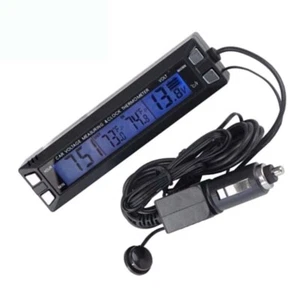 Multifunctional 3 in 1 Car Luminous Clock Thermometer Voltmeter Inside & Outside - Picture 1 of 11