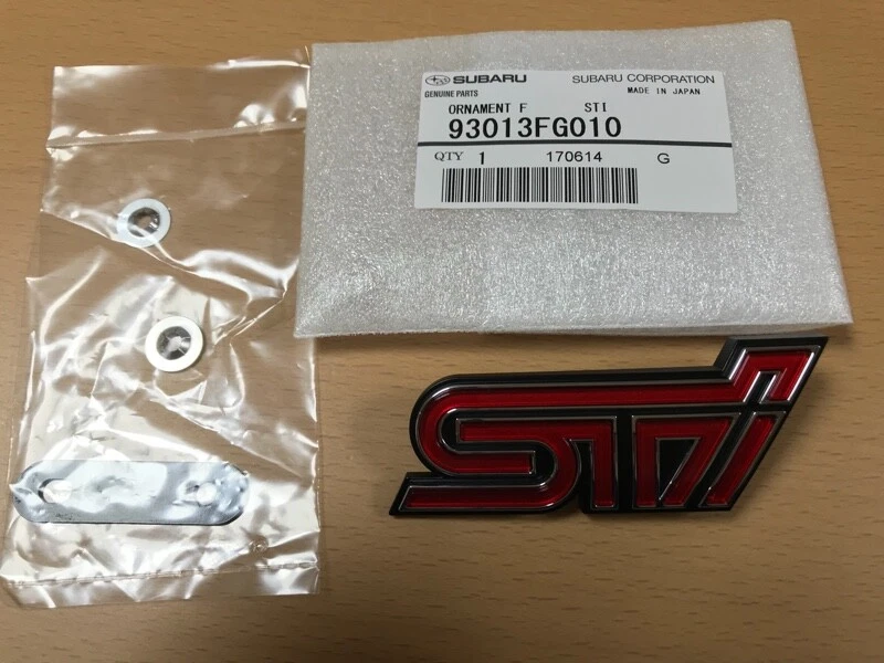 Parrilla delantera genuina emblema Impreza WRX 93013FG010 F/S Subaru 08-10 STi Foto 1 de 1