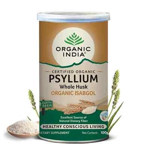 A TATA Product - Organic India Isabgol Whole Psyllium Husk Powder - 100g - Picture 1 of 9
