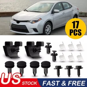 17pcs Front Bumper Clips Fix Kit Car Accessories For 2009-2019 Toyota Corolla EA - Picture 1 of 9