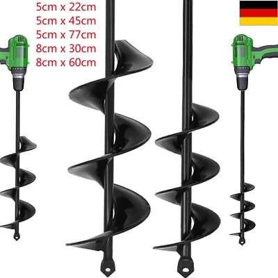 Gartenbohrer Erdbohrer für Bohrmaschine Pflanzbohrer Schnecken Spiralbohrer DHL - Bild 1 von 4