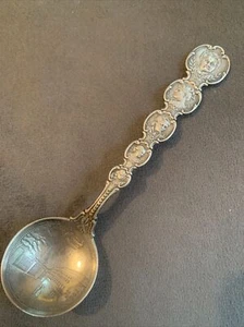 Cucchiaio souvenir argento sterling attori fiera new York Park Theater - Foto 1 di 20