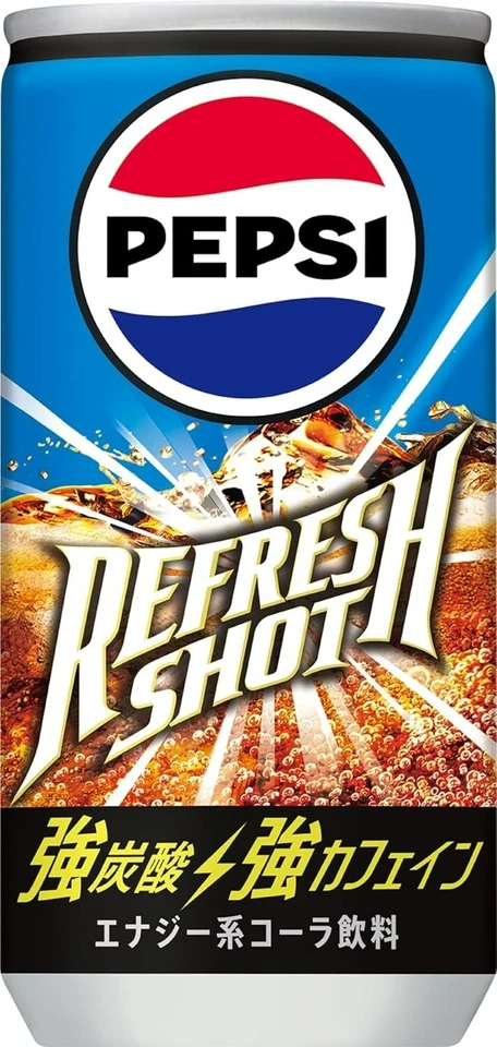 Empty PEPSI REFRESH SHOT Cola can JAPAN 200ml Collect Asia Pepsico 2024 JP