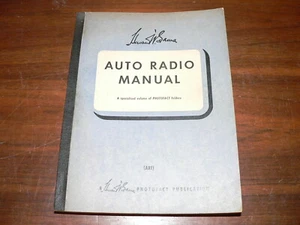 Vintage 1949 Howard W. Sams Auto Radio Manual (AR1) Specialized Photofact Volume - Picture 1 of 6