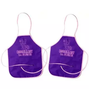 Set 2 Grembiuli Decoratori Uova Viola Eccellenti - Foto 1 di 1