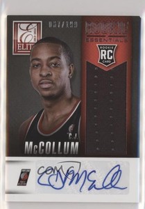 2013-14 Elite Essentials Materials Signatures /199 CJ McCollum Rookie Auto RC
