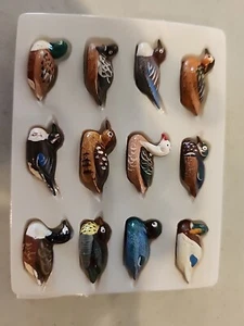 NEU Enten - 12er Set Miniatur handbemalt - Bild 1 von 3