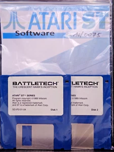 ATARI ST -- BATTLETECH: THE CRESCENT HAWK´S INCEPTION (INFOCOM) - Picture 1 of 2