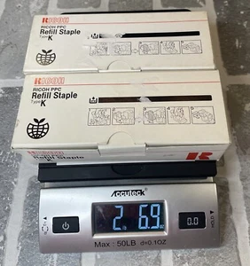 NEW LOT of 2 Genuine Ricoh Refill Staple Type K 3 Refills EA BOX 502R-AM Japan - Picture 1 of 11