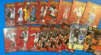 EXETER CITY FC Programme Bundle  2001/02 - 16 Home & 1 Away inc Athena Cover #3 - Image 1 of 4