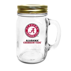 University of Alabama All American Glass Mason Jar Mug - Picture 1 of 1