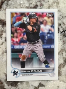 2022 TOPPS MINI MLB BASEBALL CARD MIAMI MARLINS MIGUEL ROJAS #544 - Picture 1 of 1
