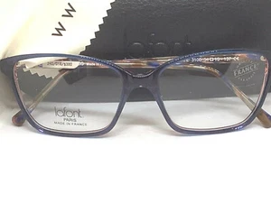 JEAN LAFONT PARIS DELICATE 3100 EYEGLASS BLUE MULTI 54-137  FRANCE W/CASE NEW - Picture 1 of 11