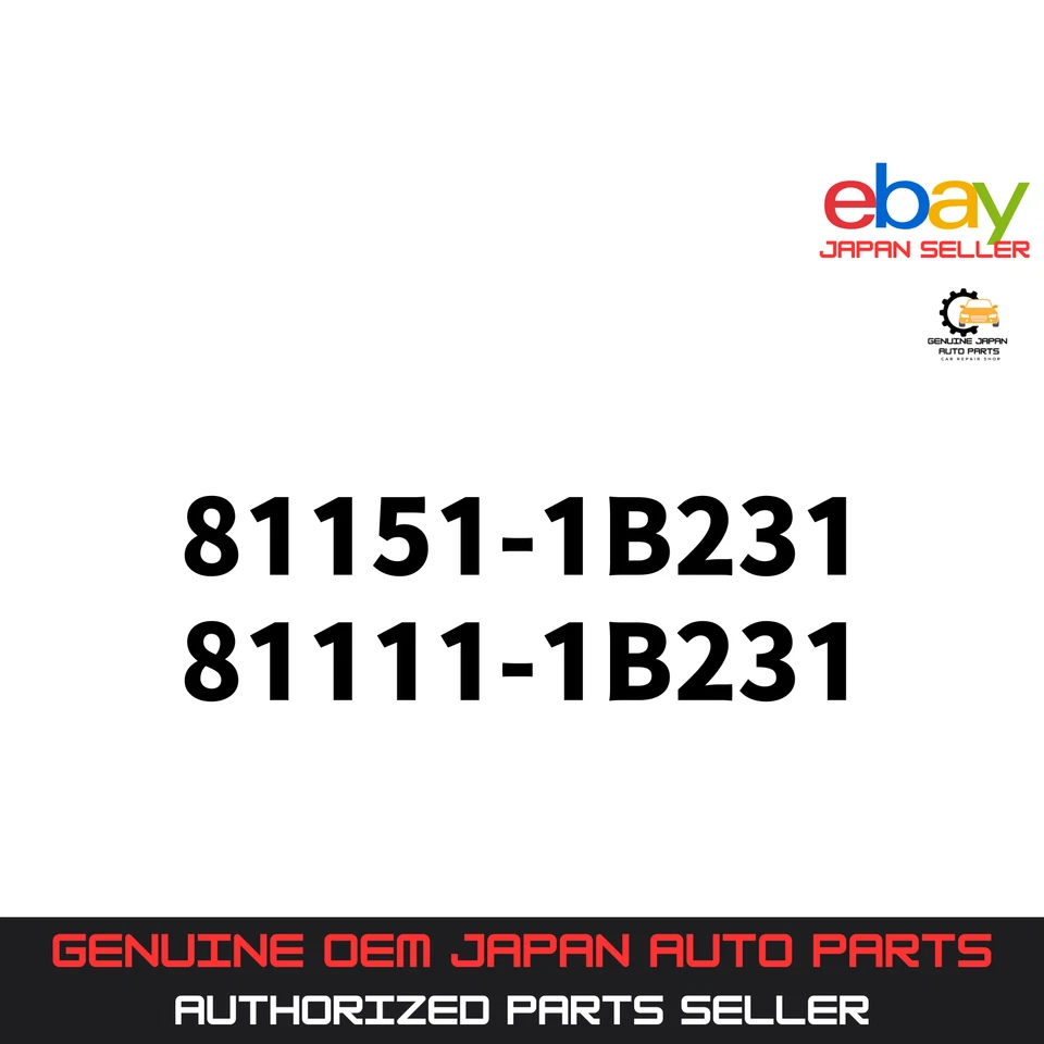 Toyota OEM 81151-1B231 UNIT ASSY HEADLAMP LH SUPRA JZA80