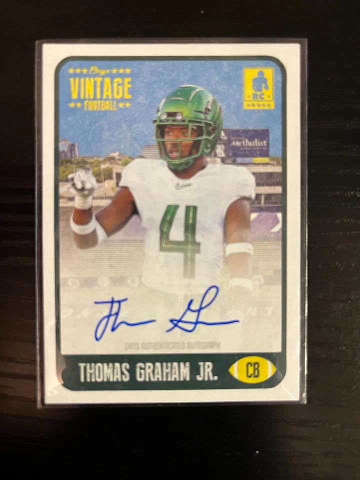 Onyx BLUE rookie card Thomas Graham JR AUTO SP short print /400 signed autograph - Image 1 of 1
