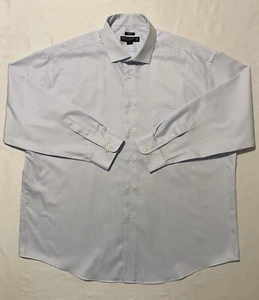Pronto Uomo Non-Iron Classic Fit Stripe LongSleeve Men Dress Shirt Sz 18.5 34/35 - Picture 1 of 21