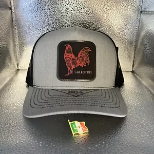 Gallo Fino Hat Kamel 804 Gris Con Pin Bandera De México - Picture 1 of 3