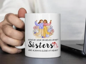 Handcrafted Cup Sister, Sis, Gifts Hearts, Birthday Gift, Love, Gifts, Special - Picture 1 of 5
