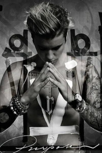 64690 Justin Bieber Propósito Decoración de Pared Estampado - Imagen 1 de 7