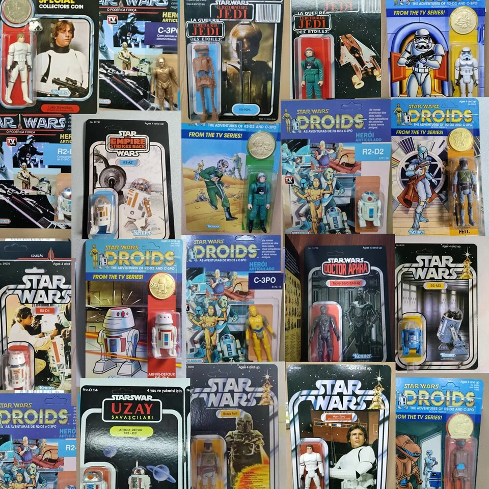 Smith Lord Creations / Stan Solo ☆R2-D2 C-3PO R5-D4 R3-A2 EV-9D9 R3-M3☆ Carded - Image 1 of 1