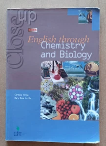 LIBRO Scuola ENGLISH THROUGH CHEMISTRY AND BIOLOGY 2002 Close Up Clitt Virga - Foto 1 di 13