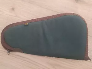 Allen Pistol Handgun Revolver Zippered Canvas Soft Case 13x6.5 Green Made in USA - Picture 1 of 6