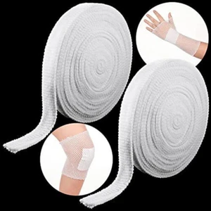 2 Rolls Tubular Bandage Elastic Net Wound Dressing Stretch Dressing Retainer - Picture 1 of 12