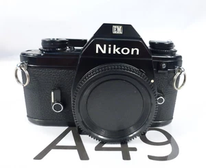 Nikon EM 35mm SLR Camera body NEW LIGHT SEALS Black GREAT CONDITION - Picture 1 of 7