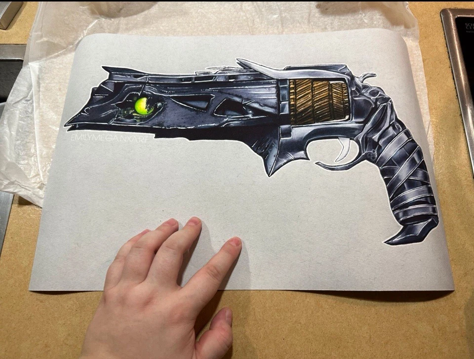 DESTINY Spiel Bild Waffe Dorn Bungie Kunstdruck - Bild 1 von 4