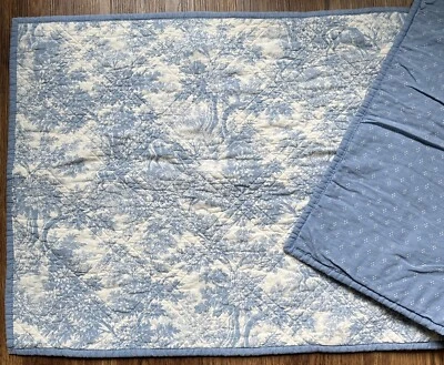 2 fundas de almohada Martha Stewart Toile floral azul ESTÁNDAR colección Deer Macy’s Foto 1 de 4