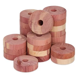 24pcs Cedar Blocks Natural Aromatic Cedar Discs for Closets and Drawers - Picture 1 of 7