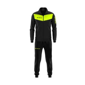 TUTA UNISEX GIVOVA MODELLO TR018 VISA COLORE NERO-GIALLO FLUO TAGLIA S - Imagen 1 de 2