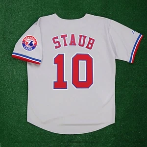Rusty Staub Montreal Expos Road w/ Team Patch Grey Jersey Men's (S-3XL) - Picture 1 of 5
